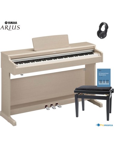 Pack Yamaha YDP 165 Arius Ceniza Piano digital