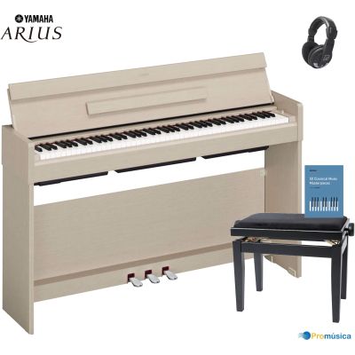 Pack Yamaha YDP S35 Arius Ceniza Piano digital