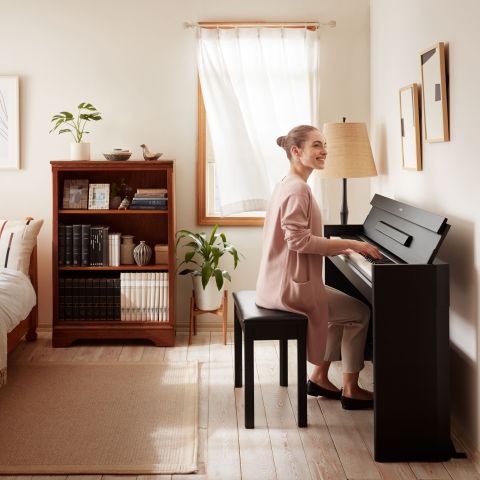 Pack Yamaha YDP S55 Arius Negro Piano...