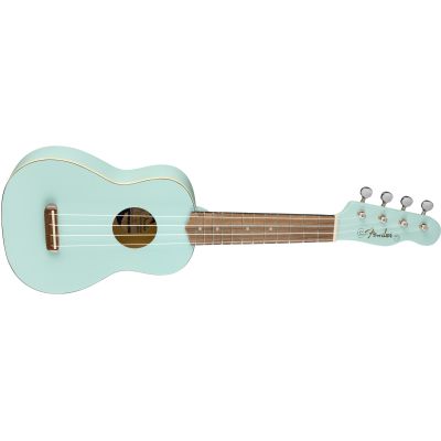 Ukelele Fender Venice Soprano, Walnut Fingerboard, Daphne Blue