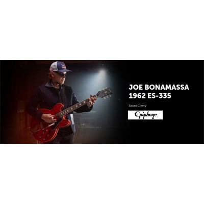 Epiphone Joe Bonamassa 1962 Es-335 Sixties Cherry con estuche Edición Limitada