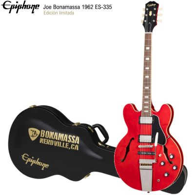 Epiphone Joe Bonamassa 1962 Es-335 Sixties Cherry con estuche Edición Limitada