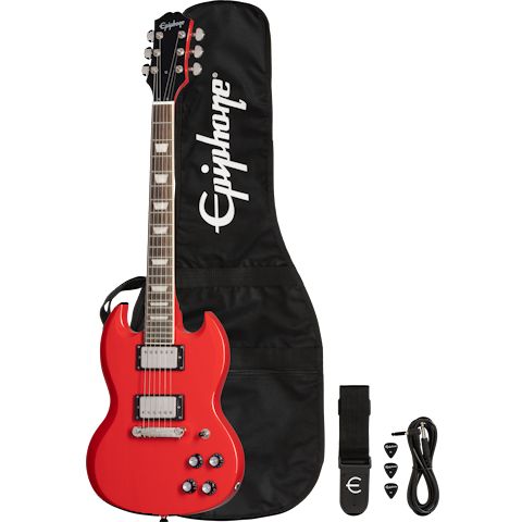 Pack Epiphone Power Player SG Lava Red
