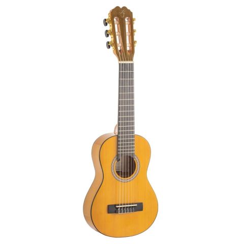 Guitalele flamneco con golepador y funda. Admira Flamenkele. Guitarra flamenca de viaje