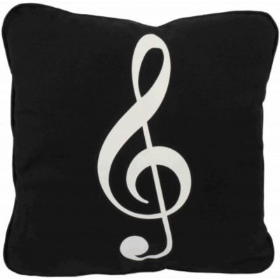 Cojín Clave de Sol Agifty P-2002 Negro 40x40cm