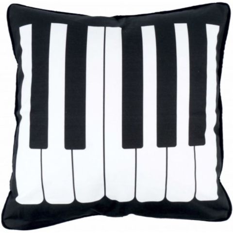 Cojín Teclas Agifty P-2014 Negro 40x40cm