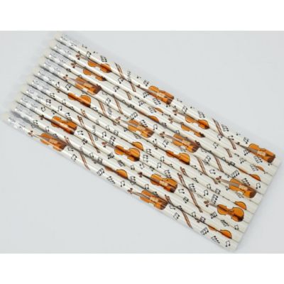 Pack 10 Lápices Violines Agifty B-1157 blanco