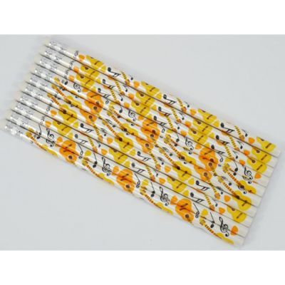 Pack 10 Lápices Guitarras Agifty B-1158 blanco