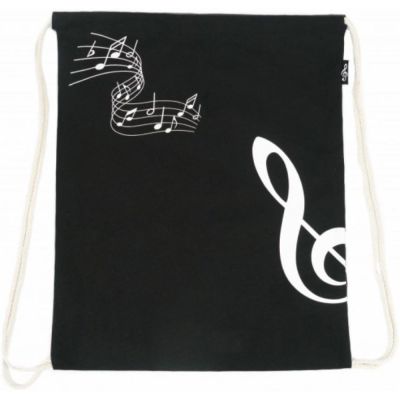 Bolsa Tipo Saco Clave de Sol Agifty B-3023 Negra