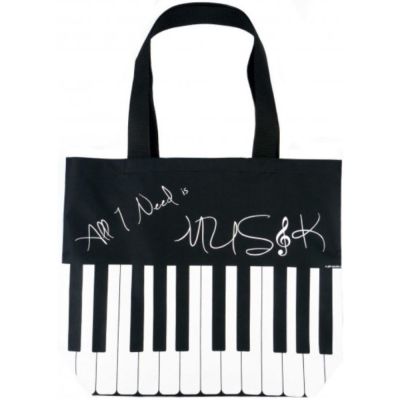 Bolsa Tote Bag Teclas Agifty B-3030 Negra