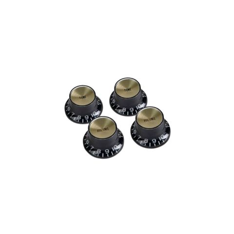 Gibson cuatro embellezedores potenciometros Black/Gold PRMK-020