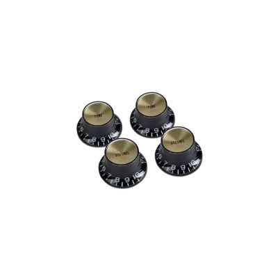 Gibson cuatro embellezedores potenciometros Black/Gold PRMK-020