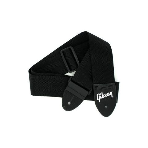 Gibson correa guitarra The Seatbelt Black logo ASGSB-10