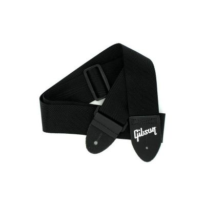 Gibson correa guitarra The Seatbelt Black logo ASGSB-10