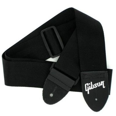 Gibson correa guitarra The Seatbelt Black logo ASGSB-10