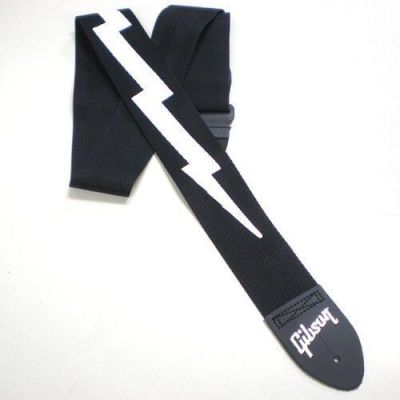 Gibson correa guitarra The Lightning Bolt Seatbelt logo ASGSBL-10