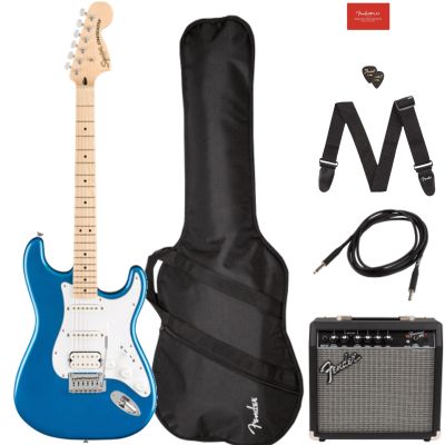 PACK GUITARRA Squier Affinity Stratocaster® HSS, Maple Fingerboard, Lake Placid Blue, Gig Bag, 15G