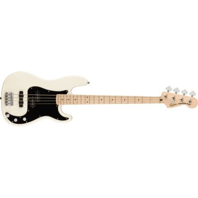 Squier Affinity Series™ Precision Bass® PJ, diapasón de arce, golpeador negro, blanco olímpico
