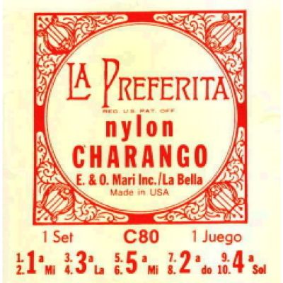 Juego Charango La Bella C-80