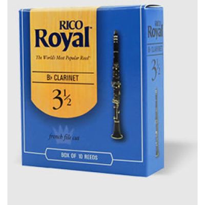 Caja 10 Cañas Clarinete Rico Royal 3½