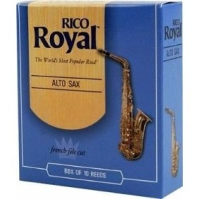Caja 10 Cañas Saxo Alto Rico Royal 3½