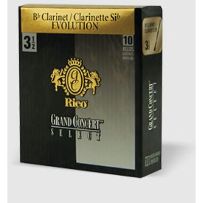 Caja 10 Cañas Clarinete Rico Gran Concert Select Evolution 3½