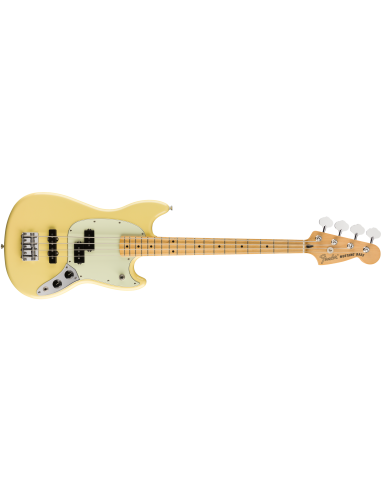 Fender Limited Edition Player Mustang® Bass PJ, Maple Fingerboard, Buttercream