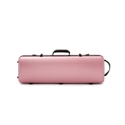 Estuche violín Artist Dynamic policarbonato rectangular con bolsa partituras 4/4 Rosa