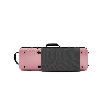 Estuche violín Artist Dynamic policarbonato rectangular con bolsa partituras 4/4 Rosa 2