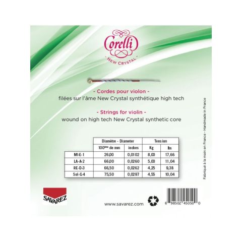Cuerda violín Corelli Crystal 703ML...