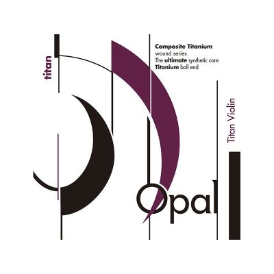 Cuerda violín For-Tune Opal Titan 3ª Re nylon-cobre/plata Medium 4/4