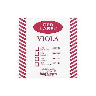 Cuerda viola Super-Sensitive Red Label 4127 2ª Re 16''