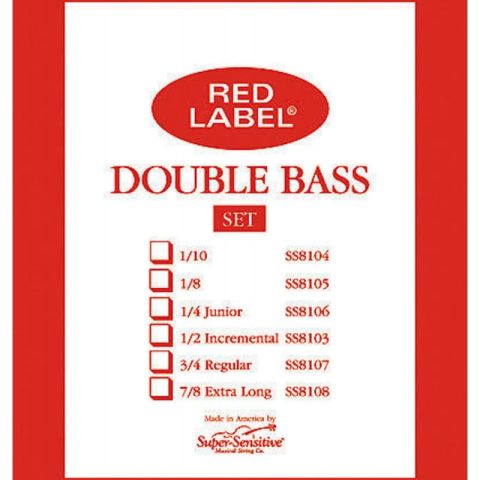 Cuerda contrabajo Super-Sensitive Red...