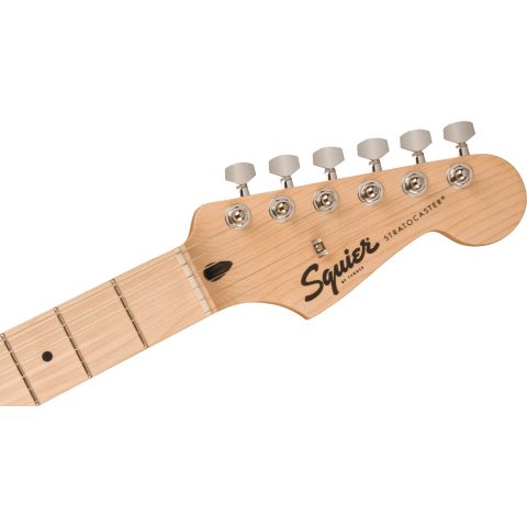 Squier Sonic™ Stratocaster® HSS, Maple Fingerboard, Black Pickguard, Black