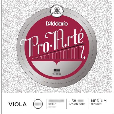 DADDARIO J58 MM PRO ARTE ESCALA MEDIA M JUEGO VIOLA 15 y 16 2