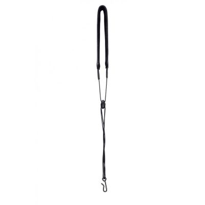 BAM ST-0032 - Cordón con mosquetón de metal Correa de cuero para instrumentos de viento