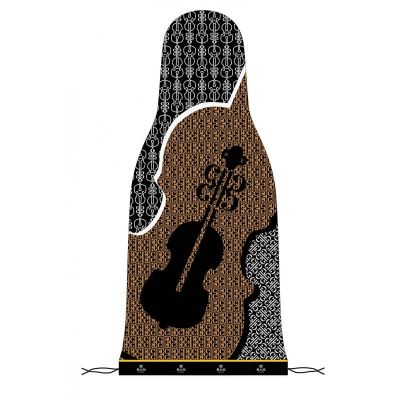 BAM France Pijama seda natural violín con cordón