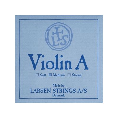 Larsen 2ª La cromo/acero sobre crema 4/4 Medium Cuerda violín