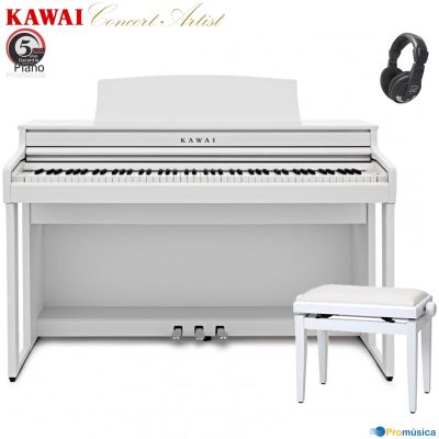 Pack KAWAI CA-401 WH BLANCO con Banqueta y auricular
