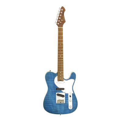 GUITARRA ELÉCTRICA ARIA TC 615-MK2-NASHVILLE AZUL TURQUESA TRANSLÚCIDA