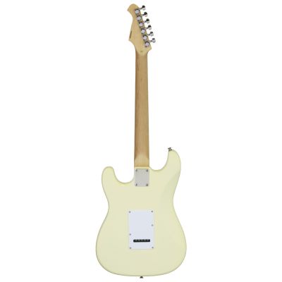 GUITARRA ELÉCTRICA ARIA TIPO STRATOCASTER BLANCA VINTAGE 2
