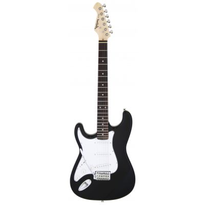 GUITARRA ELÉCTRICA ARIA TIPO STRATOCASTER ZURDA SERIE STG-003 NEGRA