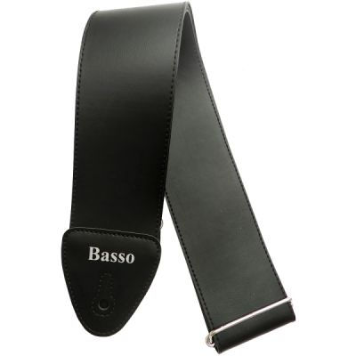 CORREA BASSO PARA GUITARRA Y BAJO SERIE BÁSICA NEGRA 7CM