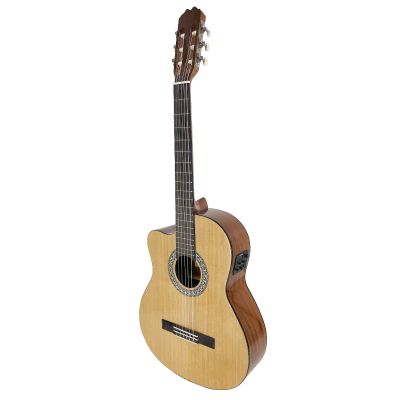 GUITARRA CLÁSICA ADMIRA ALBA 4/4 ELECTRIFICADA CON CUTAWAY ZURDA SERIE INICIACIÓN BRILLO 2