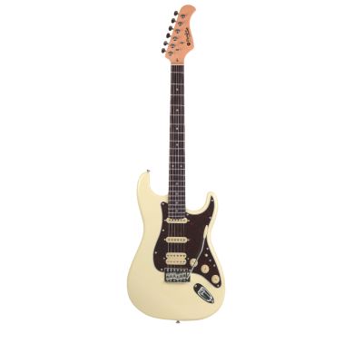 GUITARRA ELÉCTRICA PRODIPE SERIE ST83-RA STRATOCASTER BLANCO VINTAGE