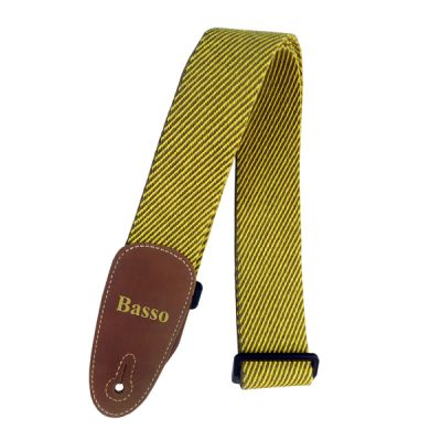 CORREA BASSO PARA GUITARRA Y BAJO SERIE EXTRAVAGANCIA TWEED AMARILLO