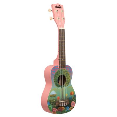 UKELELE SOPRANO SERIE UKADELIC GRAPHIC TOP JARDIN