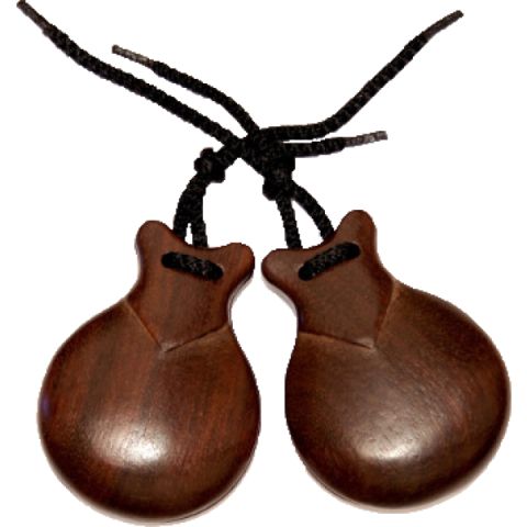 CASTAÑUELAS JALE DE IMITACIÓN BUBINGA...