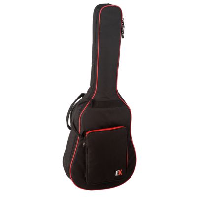 FUNDA EK PARA GUITARRA ACÚSTICA DE 10mm ROJA 2