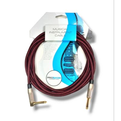 PROBAGS FAL-3 Cable jack - Jack Black/Red Tela 3m